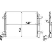 Mahle Air Conditioning Condenser AC 454 000P