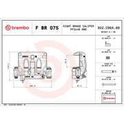 Brembo Brake Caliper Assembly FBR075