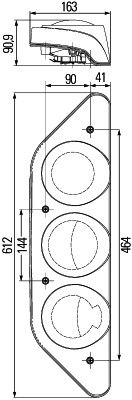 Hella 2VP 343 520-057 Tail Light Assembly