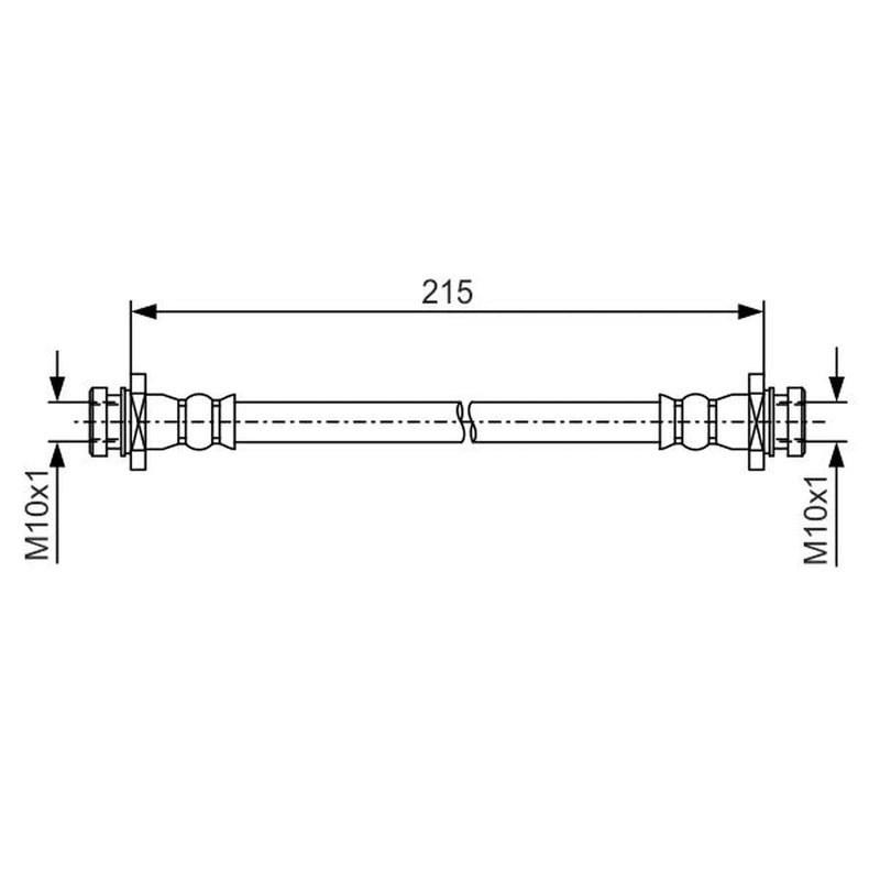 Bosch Brake Hydraulic Hose Line Rear 1 987 481 983