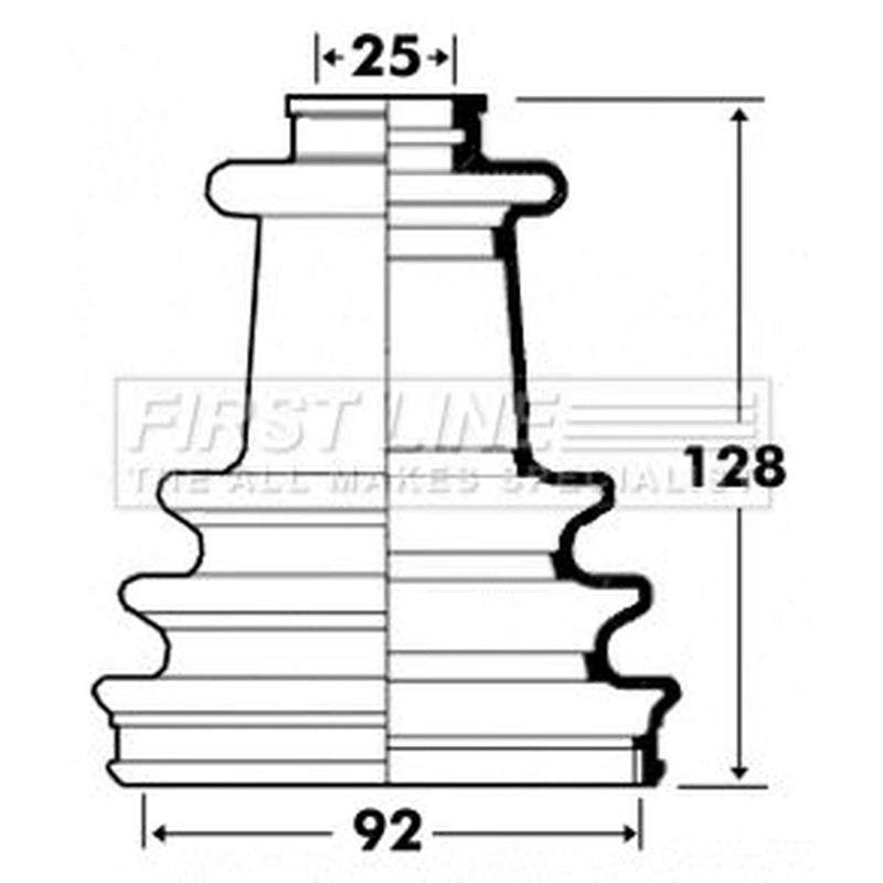 First Line Drive Shaft Bellow Kit Front Left FCB6106