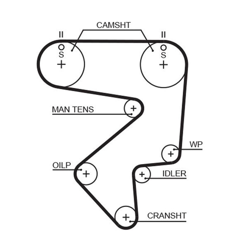 Gates Timing Belt Cambelt 178 Teeth T125RB