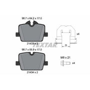 Textar Rear Brake Pad Set 2143301