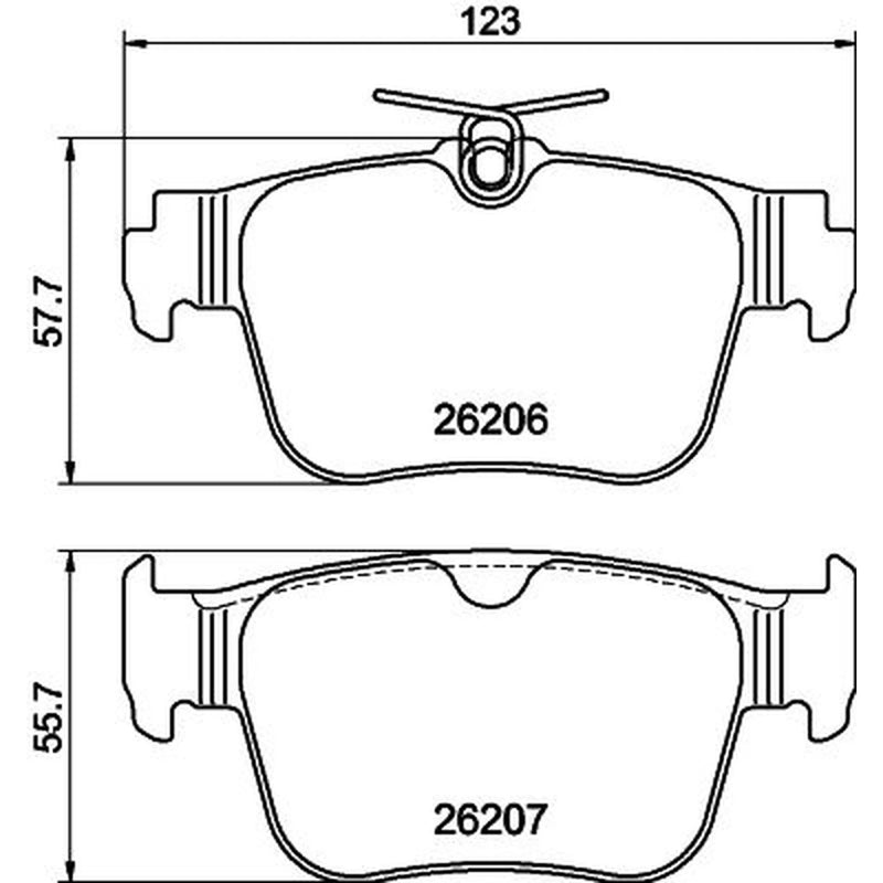 Mintex Rear Brake Pad Set MDB3469