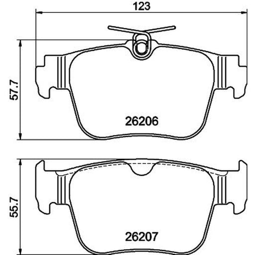 DON Rear Brake Pad Set PCP2035