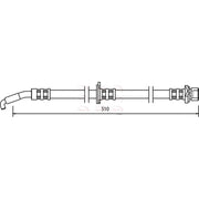 Apec Brake Hydraulic Hose Line Front Right HOS3501