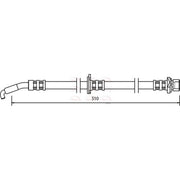 Apec Brake Hydraulic Hose Line Front Right HOS3501