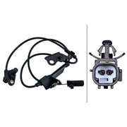 Hella ABS Wheel Speed Sensor Front Right 6PU 230 048-921