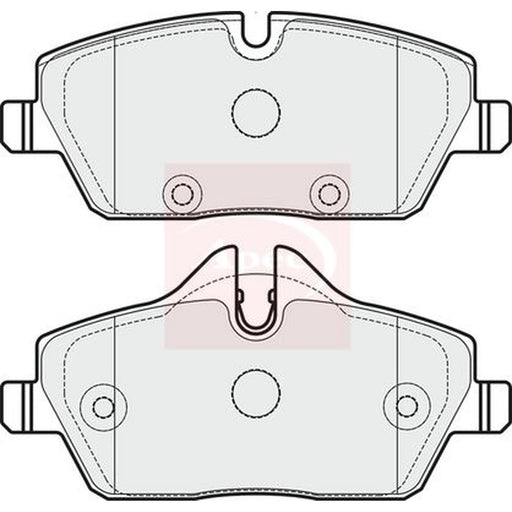 Apec Front Brake Pad Set PAD1758
