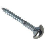 ForgeFix Mirror Screw Chrome Domed Top Slotted ZP 1.1/2in x 8 Forge Pack 8