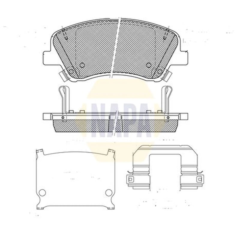 NAPA Front Brake Pad Set NBP1891