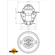 NRF Thermostat,Coolant 725036