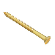 ForgeFix Wood Screw Slotted CSK Brass 2in x 8 ForgePack 8 - FPCSK28BR