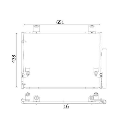 Mahle Air Conditioning Condenser AC 929 000S