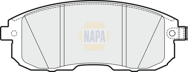 NAPA Front Vented & Rear Vented Brake Discs & Pads fits NISSAN NISSAN (DFAC)