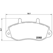 Brembo 4 x Front Brake Pad Set P68025