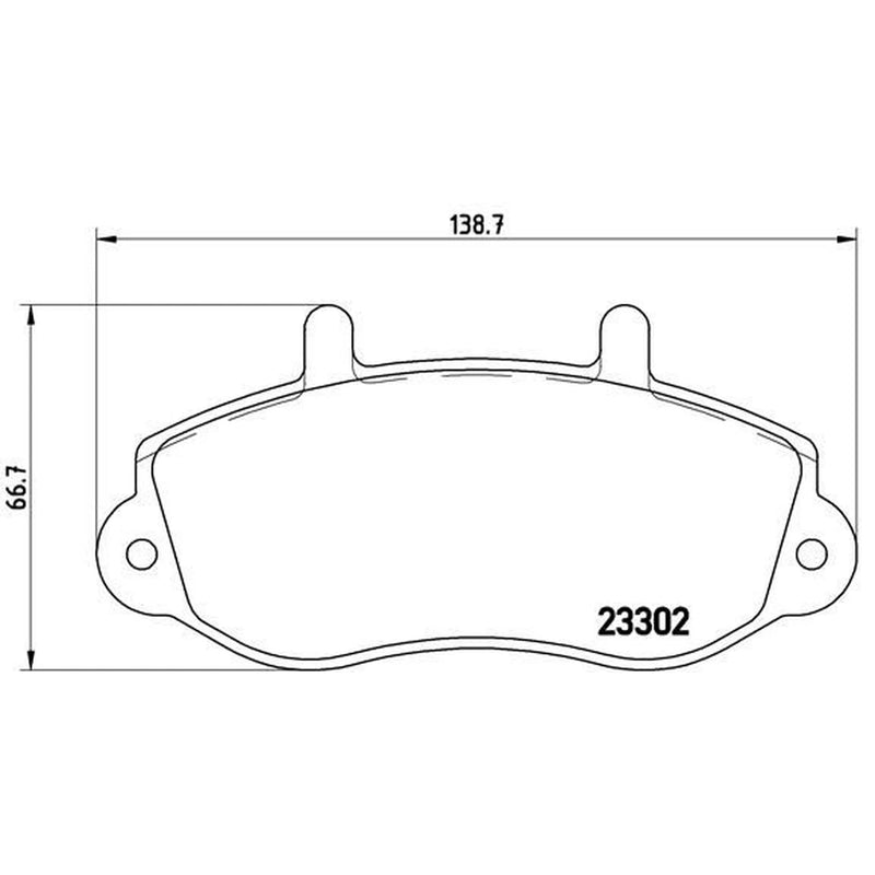Brembo 4 x Front Brake Pad Set P68025