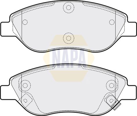NAPA Front Brake Vented Discs & Pads fits FIAT