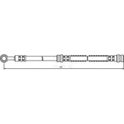 Apec Brake Hydraulic Hose Line Front HOS3123