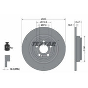 Textar 2 x Solid Rear Brake Discs 92306905