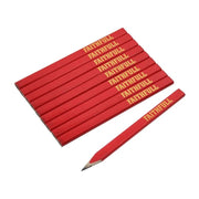 Faithfull FSC Carpenter's Pencils - Red / Medium (Pack 10) - FAICPR10FSC