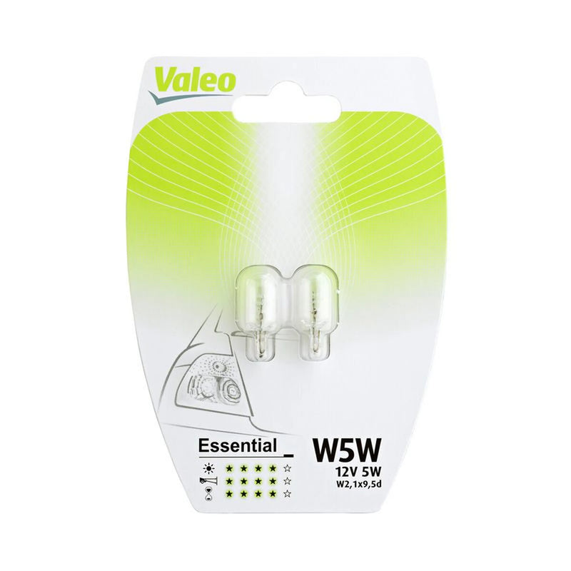 Valeo 2 x Indicator Turn Signal Bulb W2.1x9.5d 12V 5W 032116