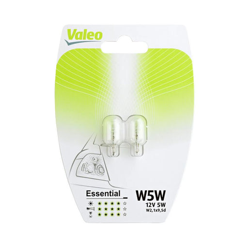 Valeo 2 x Indicator Turn Signal Bulb W2.1x9.5d 12V 5W 032116