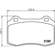 DON Front Brake Pad Set PCP2135