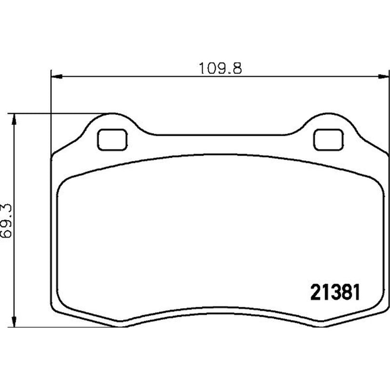 DON Front Brake Pad Set PCP2135