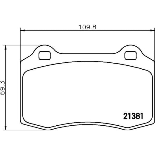 DON Front Brake Pad Set PCP2135