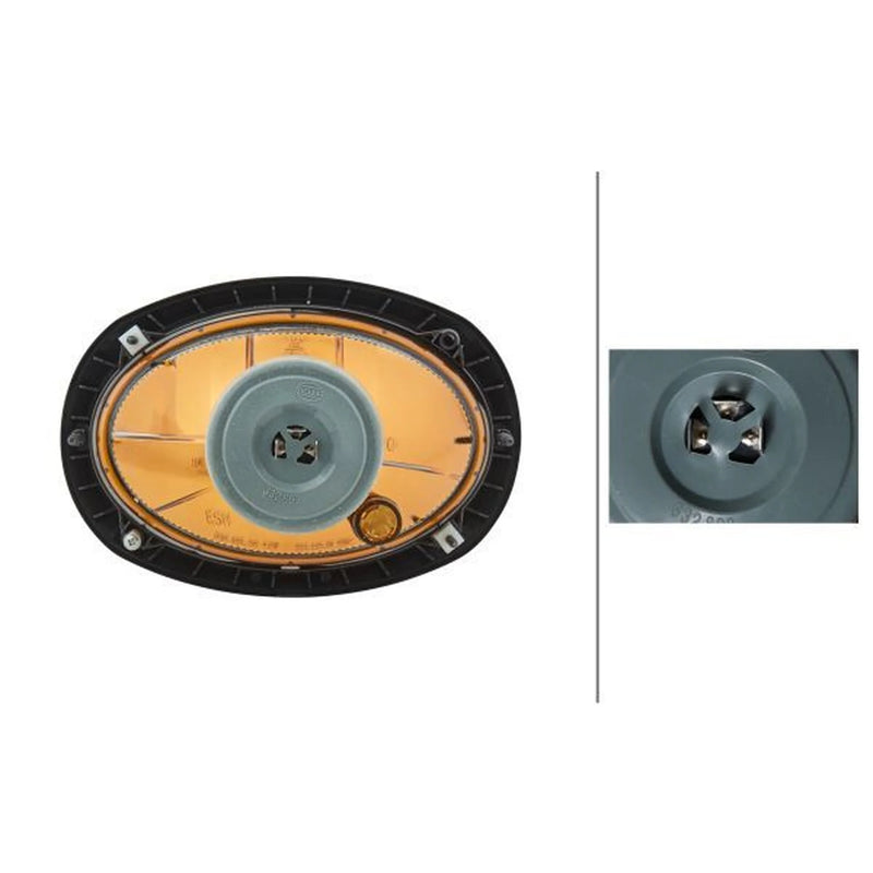 Hella Headlight Headlamp H4 Left 1AB 996 157-081
