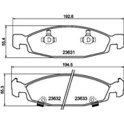 DON Front Brake Pad Set PCP1938