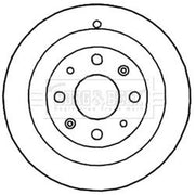 Borg & Beck Brake Drum Assembly Rear BBR7195