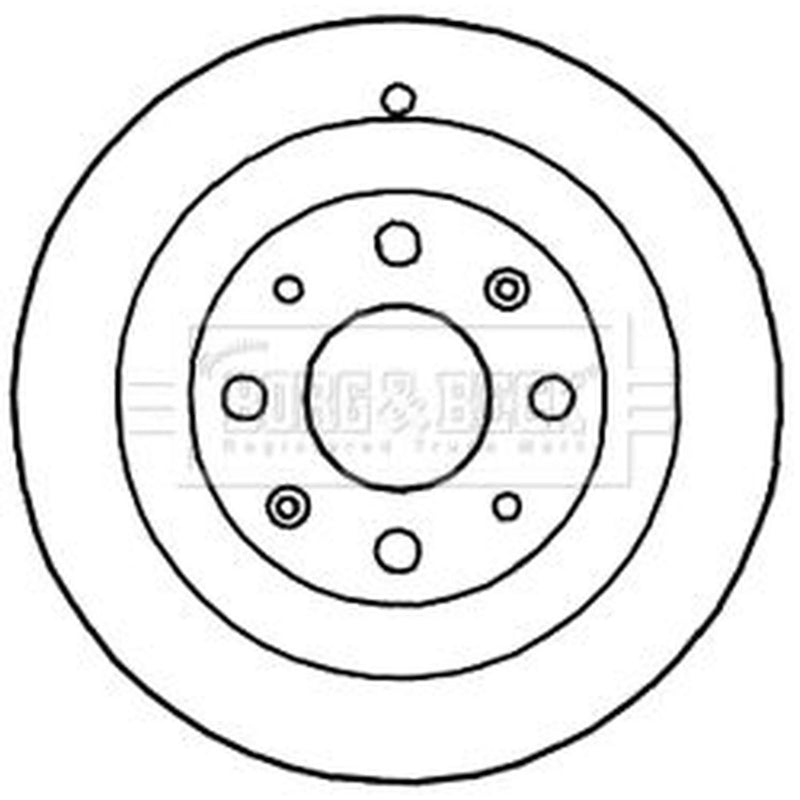 Borg & Beck Brake Drum Assembly Rear BBR7195