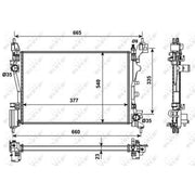NRF Engine Radiator 53981