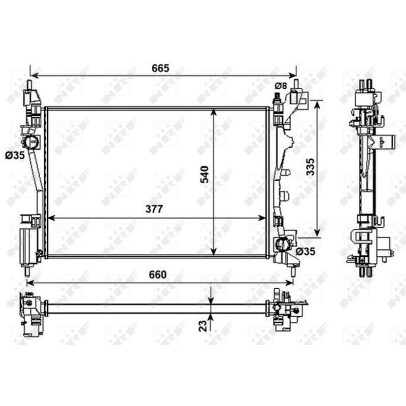 NRF Engine Radiator 53981