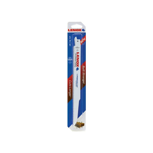 LENOX 20582-956R Wood Cutting Reciprocating Saw Blade 230mm 6 TPI (Pack 5)
