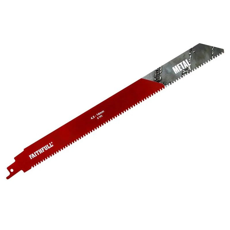 Faithfull S1230HM Metal Carbide Sabre Saw Blade 304mm x 8 TPI - FAISBS1230HM