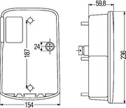 Hella 2VA 998 233-367 Tail Light Assembly