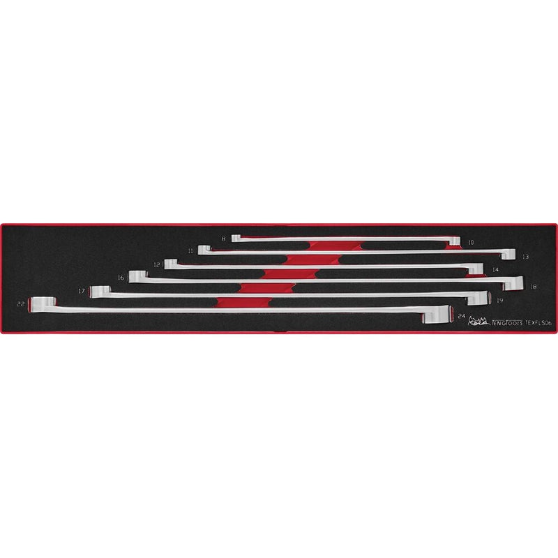 Teng Tools Spanner Set FOAMX4 6 Pieces Cr-Mo