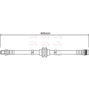 Apec Brake Hydraulic Hose Line Rear HOS4183