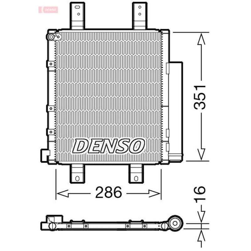 Denso Air Conditioning Condenser DCN35005