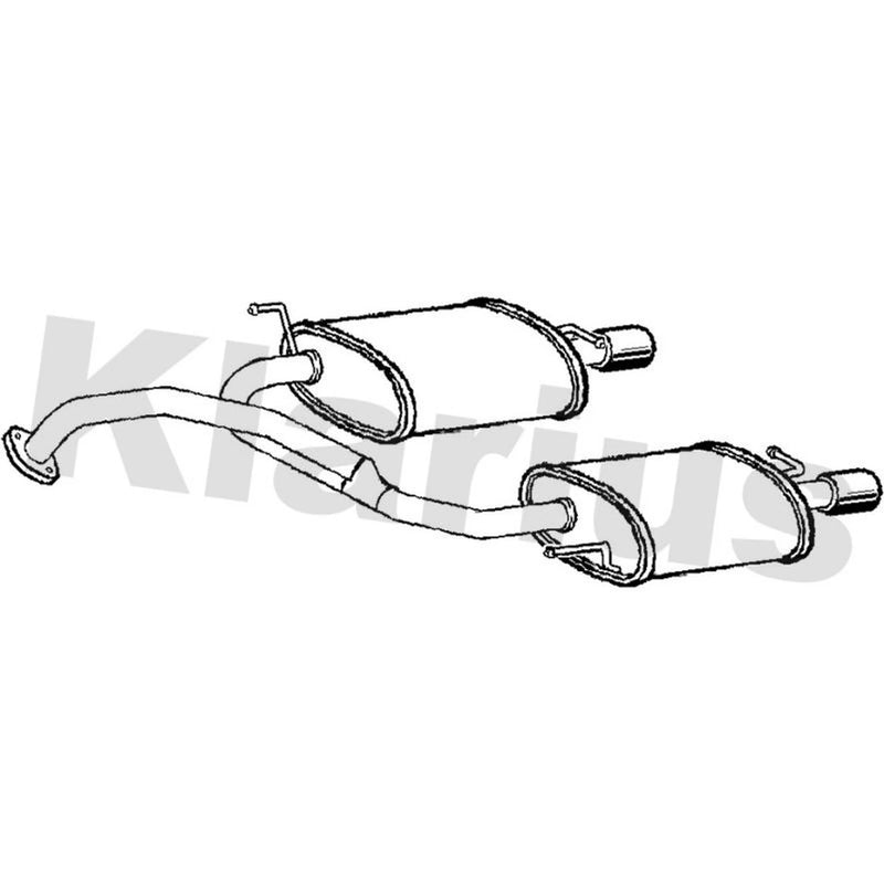 Klarius Box With Tail Pipe Rear HY133W
