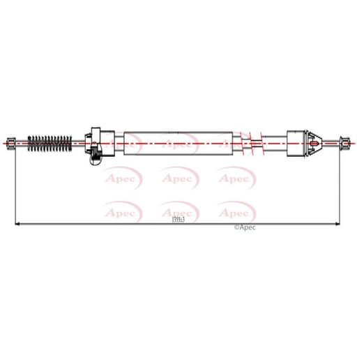 Apec Handbrake Cable Right Rear CAB1622