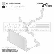 First Line Intercooler Turbo Charge Air Hose Lower FTH1151