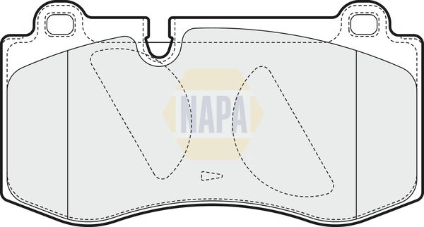 NAPA Front Brake Perforated/Vented Discs & Pads fits MERCEDES-BENZ
