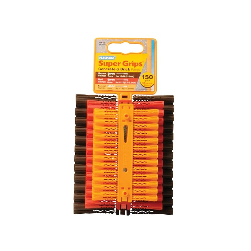 Plasplugs Supergrip Assorted x 150 SAP505 - SAP505CC