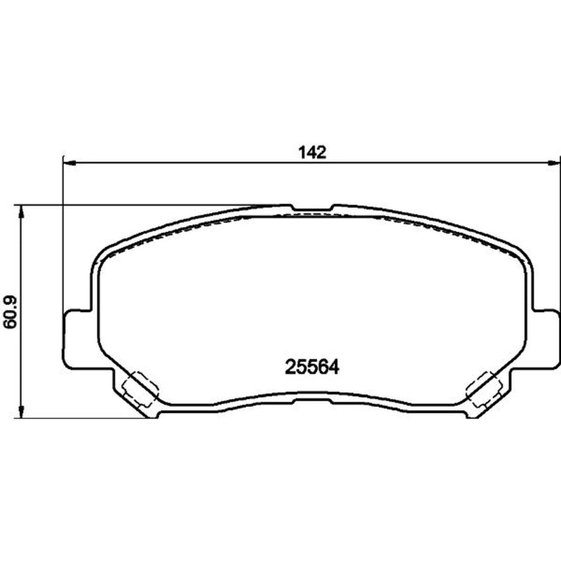 Mintex Front Brake Pad Set MDB3788