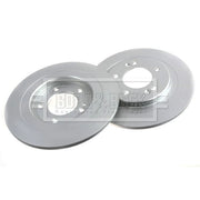 Borg & Beck 2 x Solid Rear Brake Discs BBD5327
