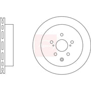 Apec 2 x Vented Rear Brake Discs DSK3270